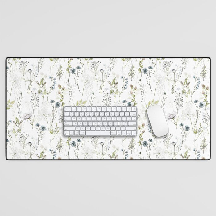 Wildflowers Meadow Botanical Flower Garden  Desk Mat Gallery Image 1