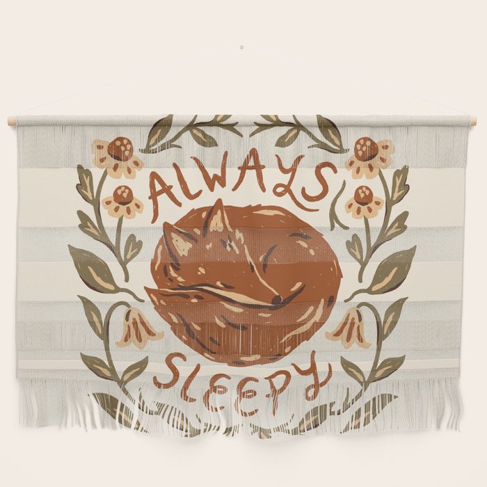 'Always Sleepy' Fox Wall Hanging Gallery Image 1