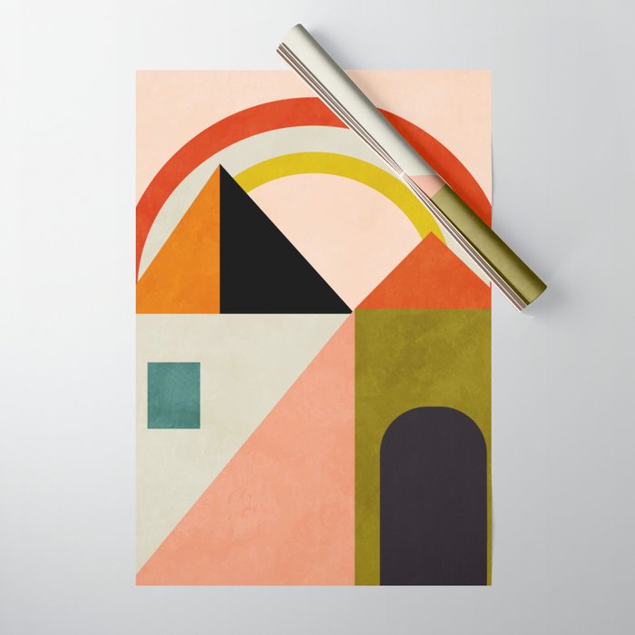 retro minimal 4 Wrapping Paper Gallery Image 1