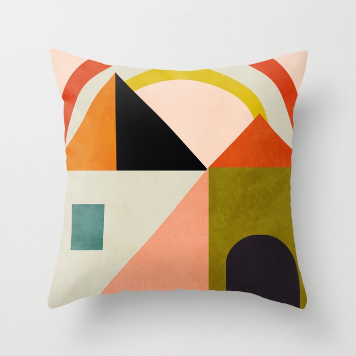 retro minimal 4 Throw Pillow Gallery Image 6