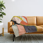 retro minimal 4 Throw Blanket Gallery Image 1