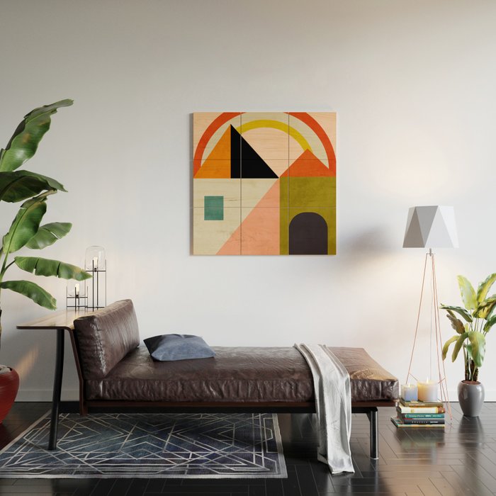 retro minimal 4 Wood Wall Art Gallery Image 2