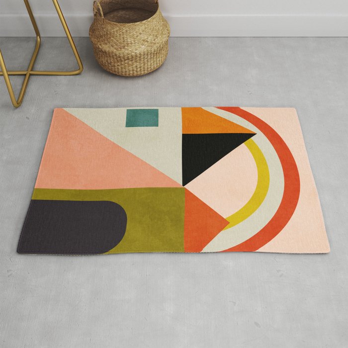 retro minimal 4 Rug Gallery Image 1