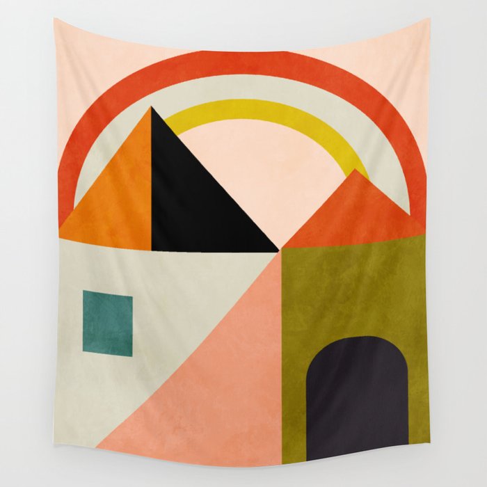 retro minimal 4 Wall Tapestry Gallery Image 4