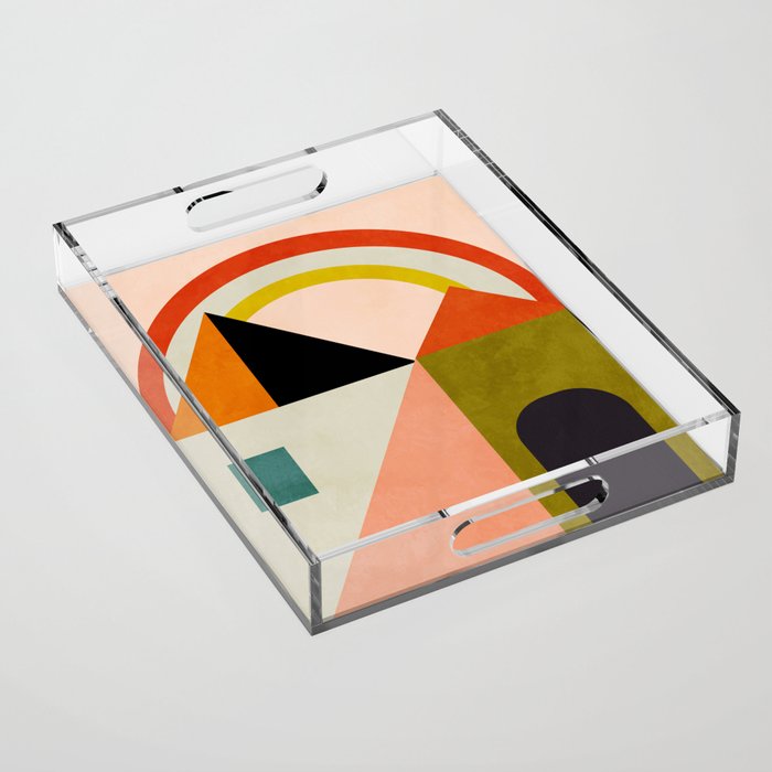 retro minimal 4 Acrylic Tray Gallery Image 1