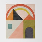 retro minimal 4 Throw Blanket Gallery Image 2