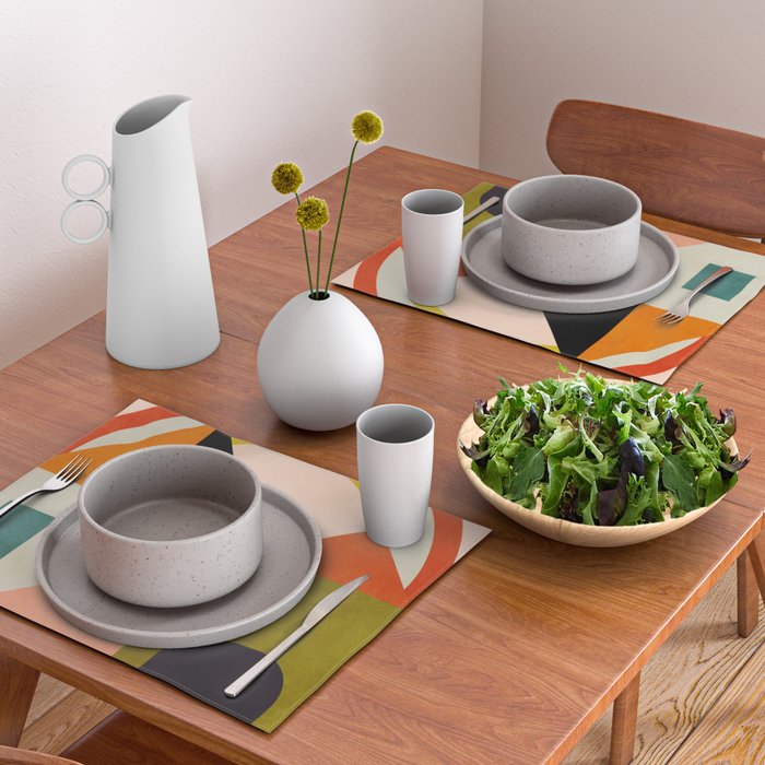 retro minimal 4 Placemat Gallery Image 2