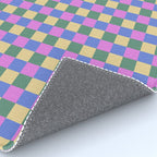 Checkered Multicolor Pattern XXI Colorful Spring Rug Gallery Image 4