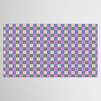 Checkered Multicolor Pattern XXI Colorful Spring Tablecloth Gallery Image 2