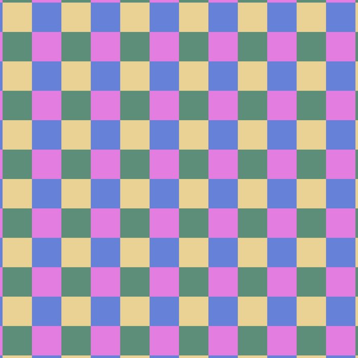 Checkered Multicolor Pattern XXI Colorful Spring Coffee Mug Gallery Image 2
