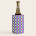 Checkered Multicolor Pattern XXI Colorful Spring Wine Chiller Gallery Image 1
