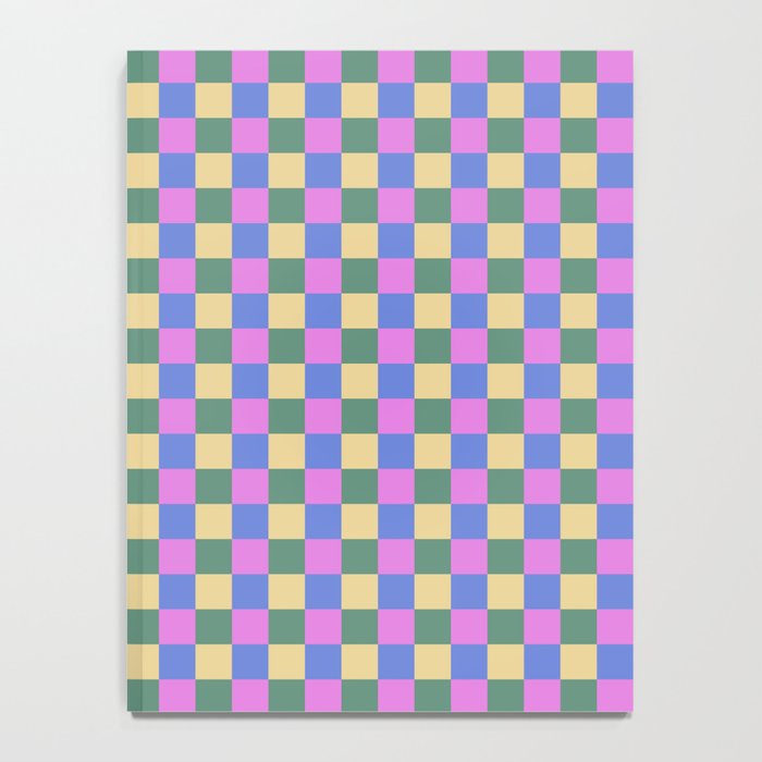 Checkered Multicolor Pattern XXI Colorful Spring Notebook Gallery Image 4