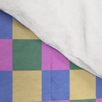 Checkered Multicolor Pattern XXI Colorful Spring Comforter Gallery Image 4