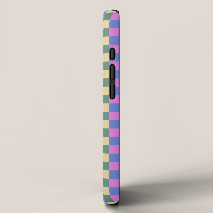 Checkered Multicolor Pattern XXI Colorful Spring iPhone Case Gallery Image 2