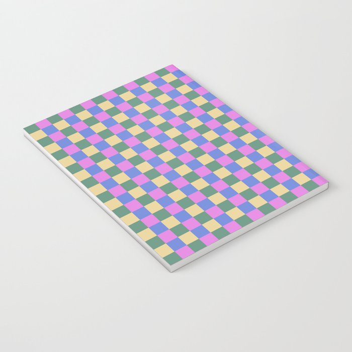 Checkered Multicolor Pattern XXI Colorful Spring Notebook Gallery Image 3