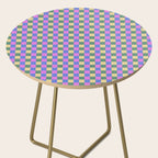 Checkered Multicolor Pattern XXI Colorful Spring Side Table Gallery Image 2