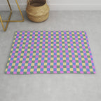 Checkered Multicolor Pattern XXI Colorful Spring Rug Gallery Image 1