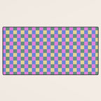 Checkered Multicolor Pattern XXI Colorful Spring Desk Mat Gallery Image 3