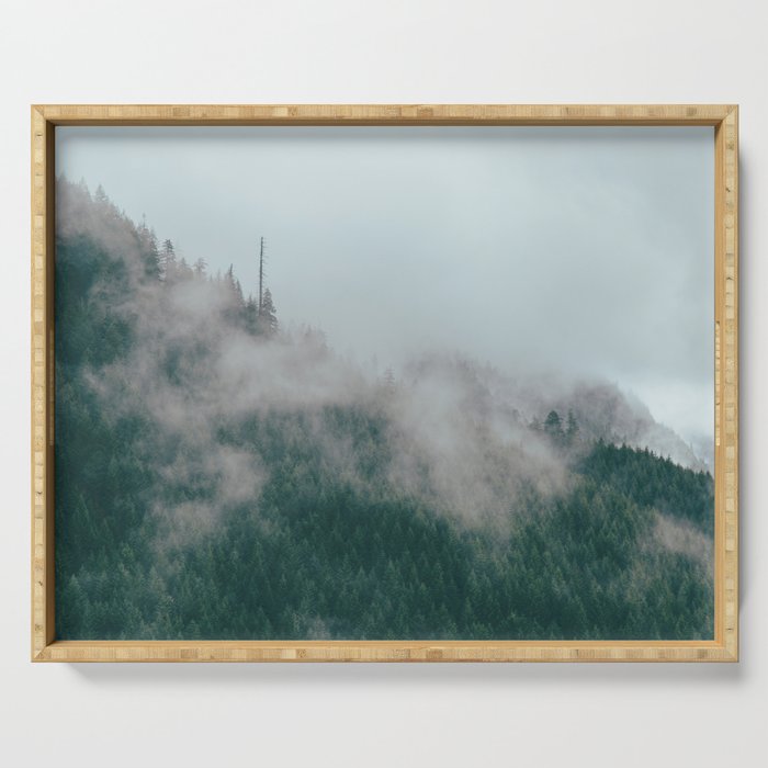 Forest Fog IX Serving Tray Gallery Image 1