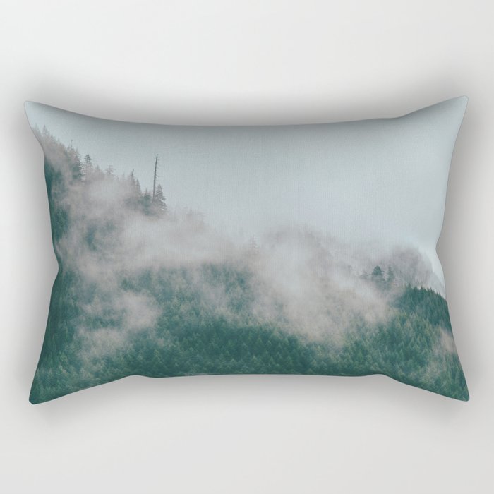 Forest Fog IX Rectangular Pillow Gallery Image 2
