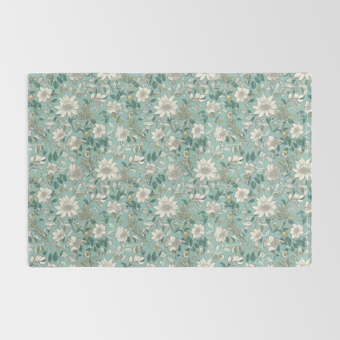 Elegant Vintage Floral Pattern Rug Gallery Image 2