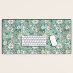Elegant Vintage Floral Pattern Desk Mat Gallery Image 1