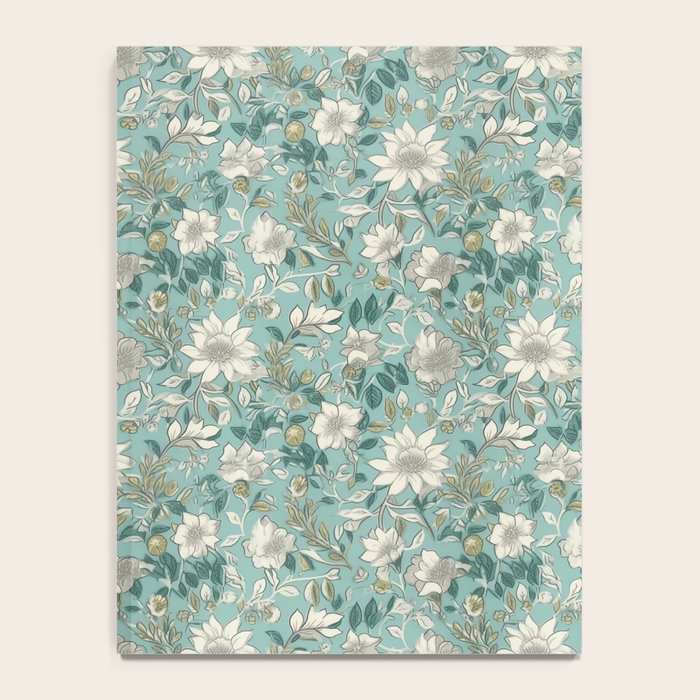 Elegant Vintage Floral Pattern Notebook Gallery Image 4