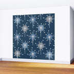 Sputnik Starburst Flowers Navy Blue Wall Mural Gallery Image 2
