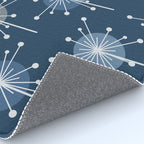 Sputnik Starburst Flowers Navy Blue Rug Gallery Image 4