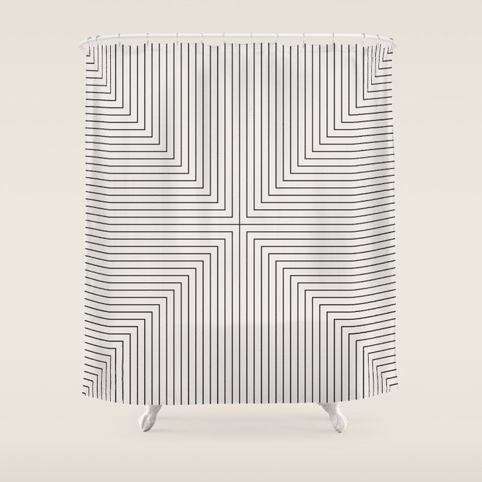 Angular Lines I Shower Curtain Gallery Image 1