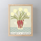 Flowers & Veggies. Still life autumn collection Mini Art Print Gallery Image 1