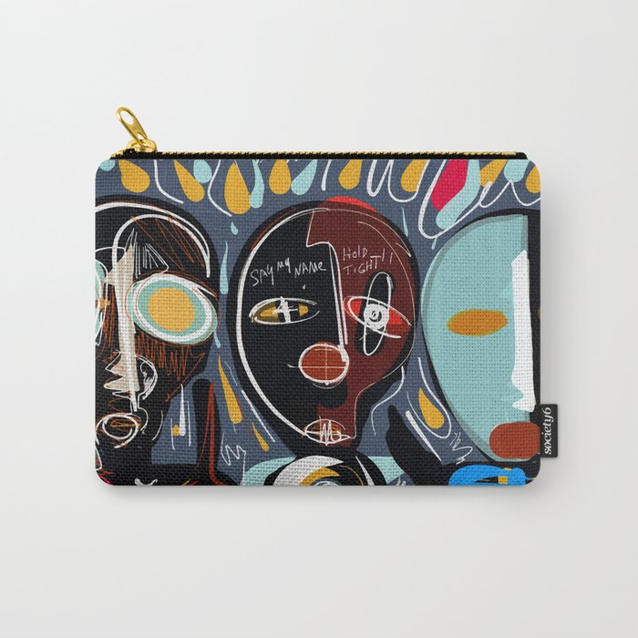 Say my name street art brut painting Carry All Pouch Gallery Image 1