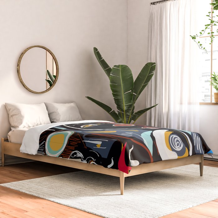 Say my name street art brut painting Comforter Gallery Image 2