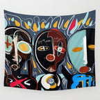 Say my name street art brut painting Wall Tapestry Gallery Image 4