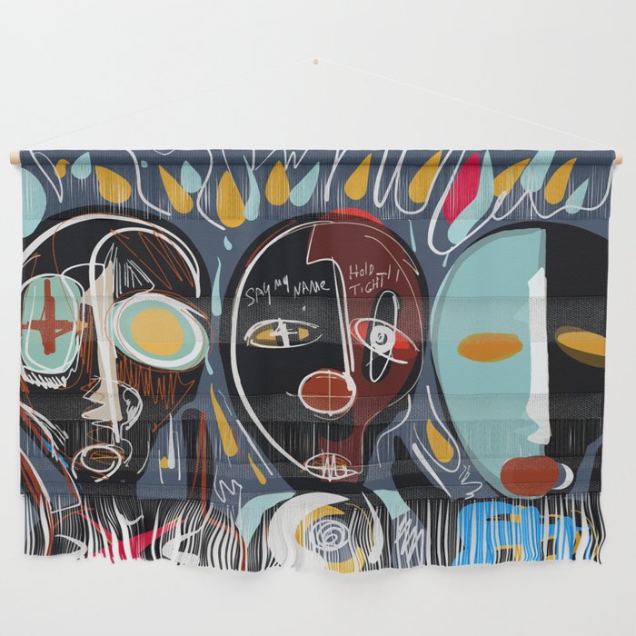 Say my name street art brut painting Wall Hanging Gallery Image 1
