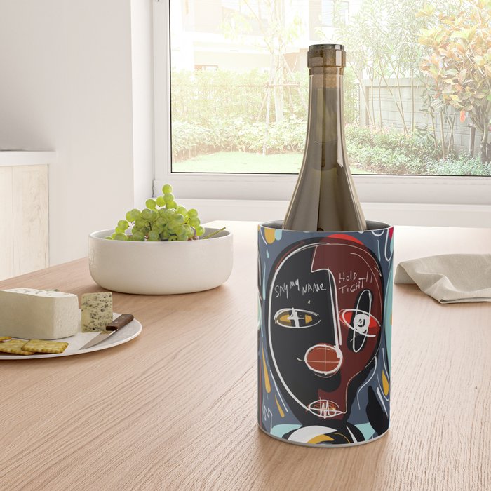 Say my name street art brut painting Wine Chiller Gallery Image 4