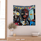 Say my name street art brut painting Wall Tapestry Gallery Image 2