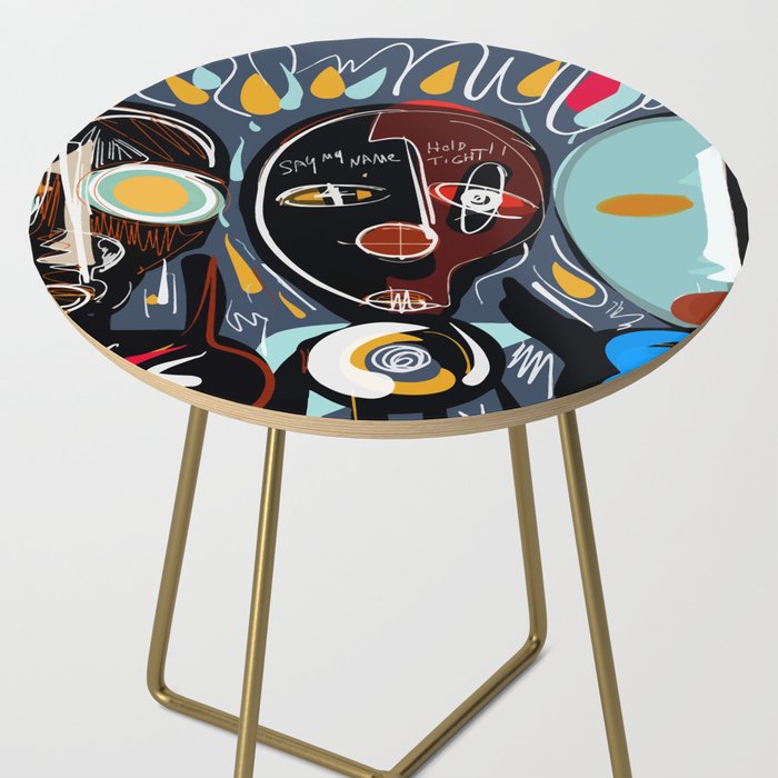Say my name street art brut painting Side Table Gallery Image 2