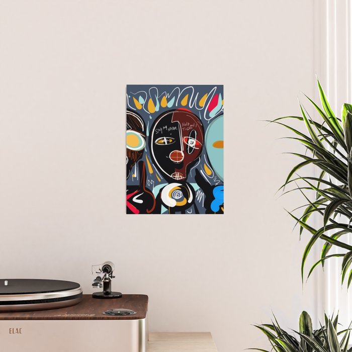 Say my name street art brut painting Poster Gallery Image 2