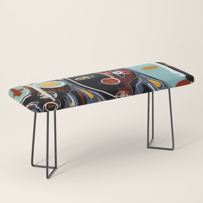 Say my name street art brut painting Bench Gallery Image 1