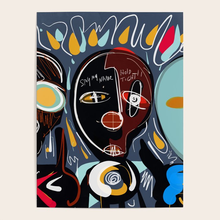 Say my name street art brut painting Poster Gallery Image 4