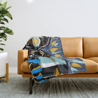 Say my name street art brut painting Throw Blanket Gallery Image 1
