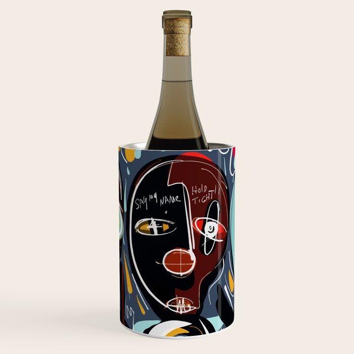Say my name street art brut painting Wine Chiller Gallery Image 1
