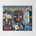 Say my name street art brut painting Throw Blanket Gallery Image 2
