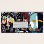 Say my name street art brut painting Desk Mat Gallery Image 1
