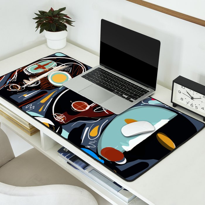 Say my name street art brut painting Desk Mat Gallery Image 2