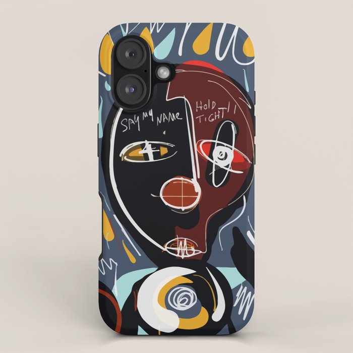Say my name street art brut painting iPhone Case Gallery Image 1