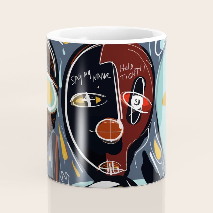 Say my name street art brut painting Coffee Mug Gallery Image 4