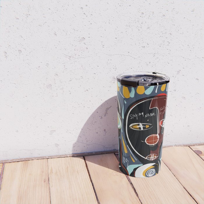 Say my name street art brut painting Travel Mug Gallery Image 4