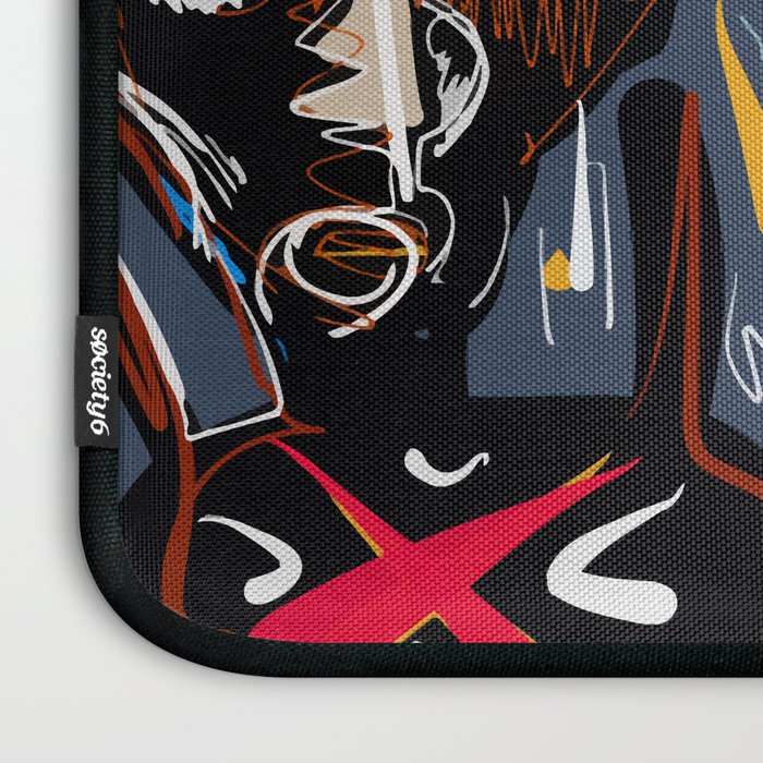 Say my name street art brut painting Laptop Sleeve Gallery Image 3